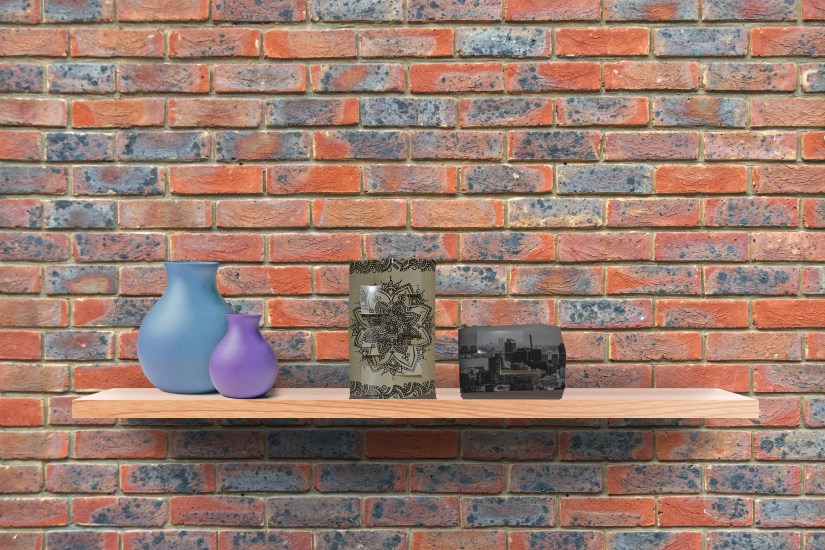 landscape on Shelf Mockup